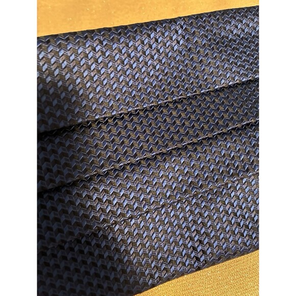 DAVID DONAHUE Cummerbund Sterling 100% Silk Adjustable Formal Tuxedo Wedding - Picture 7 of 7